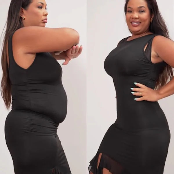 GloSculpt™ - Daily Use Tummy Control Faja with Zipper Crotch