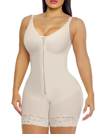 GloSculpt™ - Post-Partum Tummy Control Faja w/ Zipper Crotch