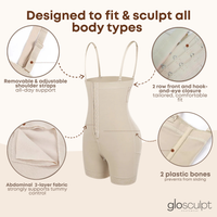 GloSculpt™ - Post-Partum Tummy Control Faja w/ Zipper Crotch