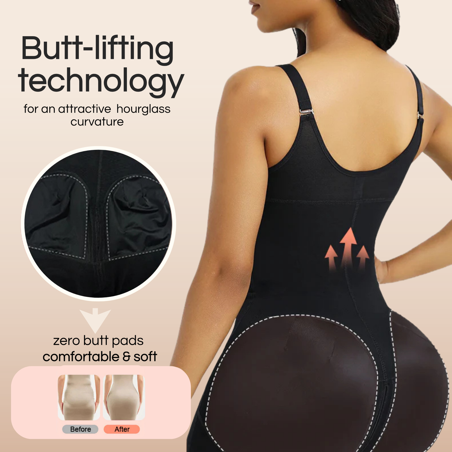 GloSculpt™ - Post-Partum Tummy Control Faja w/ Zipper Crotch